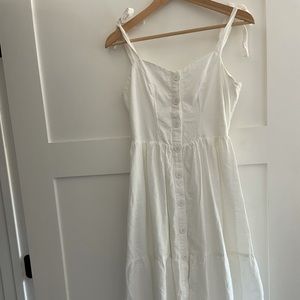 Urban Outfitters white midi dress